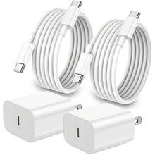 FCV Tương thích với iPhone 17 16 15. Bộ sạc nhanh Type C, bộ sạc USB C tương thích với iPhone 17 16 15 Air Pro Max kèm cáp dài 1,8m (6FT). Tương thích với iPhone 17/17 Plus/17 Pro Max/16/16 Plus/16 Pro Max/15 Pro Max/Tương thích với Pro. - Xem 2