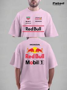 F1 Red Bull 2025 T-Shirt 100% Cotton Unisex - Fated Racing - 淺粉色 - 查看 1