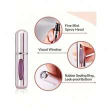 1pcs 5ml Refillable Perfume Bottles, Valentine's Day Gift, Refillable Travel Perfume Bottles, Mini Perfume Bottles, Refillable Perfume Spray Bottles, Travel Essential, Multiple Colors, Spray Bottles Mini Portable Empty Liquid Containers Travel, Beach, Summer, Back To School Travel - 彩色 - 查看 9