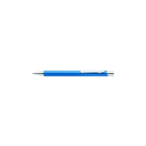STAEDTLER Elance 421 45 Retractable Ballpoint Pen, Metal Barrel, Blue Ink, Line Width M = Medium Point 0.35 Mm. Box Of 10 Pens, Pacific Blue Body. - Blue - View 1