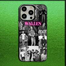 Funda de teléfono Singer M-Morgan Wallen para 17,16,15,14,13,12,11,Pro,MAX, cubierta de silicona mate gris negra - Z6 - Ver 5
