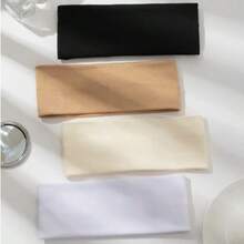 1/4pcs Multi-Color Fabric Headbands, Fashion Accessories, Sweatband For Sports & Daily Wear, Moisture-Wicking, Suitable For Women, Casual, Polyester, Suitable For Fitness, Daily Wear, Winter, Spring, Autumn Warm Hair Bands Women Bandanas Winter Hair Accessories