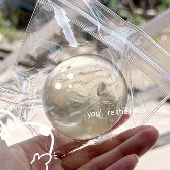 1pc 3D Silicone Desktop Stress Relief Squeeze Ball, Office & Study Fidget Toy