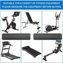 2PCS Fitness Equipment Mats And Floor Protector, Non - Slip Rowing, Rowing Bike Carpet Hardwood Floors, Exercise Bike Mats Two Pieces: 36 * 12 Inch - 36 * 12 Inch - View 3