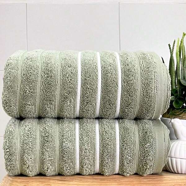 Toalha de Rosto Wave 50x70 Verde Oliva