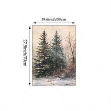 1/3pcs Vintage Christmas Wall Art Picture Winter Landscape Prints Canvas Paintings Santa Posters Holiday Decor For Living Room,Bedroom,Apartment,Dorm Room Decor Gift For Her Unframed - Multicolor - View 13