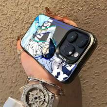Funda de teléfono Youthful Anime B-BLEACHS para iPhone 16, 15, 14, 13, 12, 11 Pro Max, X, XR, XS Max, 8, 7 Plus - Cubierta trasera mate a prueba de golpes - Negro - Ver 3
