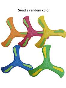 Colorful 3-Blade EVA Boomerang Outdoor Sports Glow-In-The-Dark Boomerang, Suitable For Family Entertainment, Exercise And Coordination Games, Perfect For Camping And Outdoor Activities, Sports Equipment Boomerang Foam EVA Auto-Return Boomerang Flying Disc, Birthday Gift, Christmas Gift, Boomerang Large Toy Fly Back Unbreakable Soft Toy Soft Rubber 3-Blade Interactive Hand-Thrown, Multiple Sizes Available - Multicolor - View 15