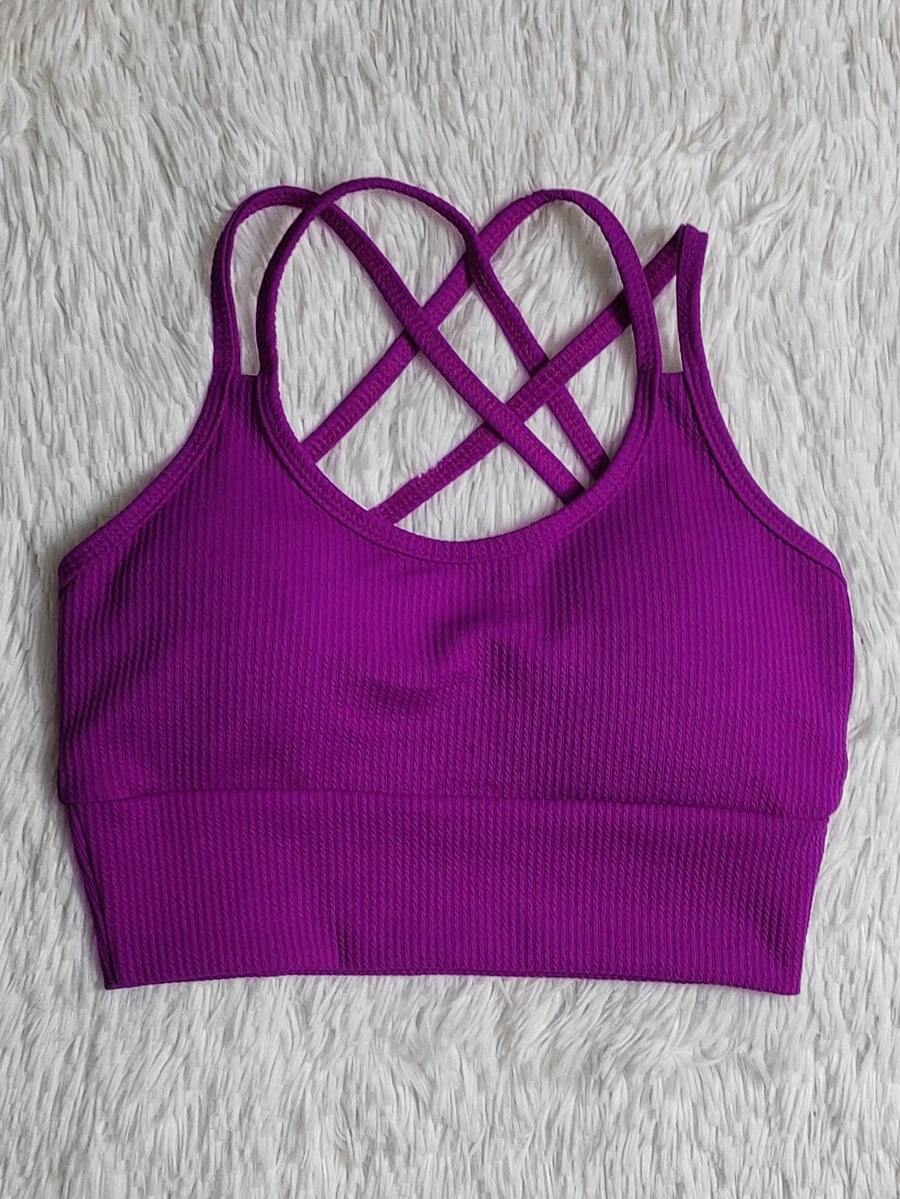 ANARRUGA Cropped Top For Gym Everyday - Rosa Roja - Ver 1