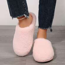 Slippers For Women Soft Plush Memory Foam Slippers Warm Fuzzy Fluffy Bedroom Slippers Ladies Slip On House Shoes Autumn Winter Shoes Cotton Fuzzy Slippers Indoor House - 粉色 - 查看 10
