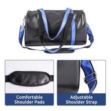 ZYDS Gym Bag For Men Wen Fit Workout S Duffle Bag PU Leather Large Handbag Cylinder Crossbody Shoulder Weeder Overnig Bag For Travel Busi Black - As Pic - View 4