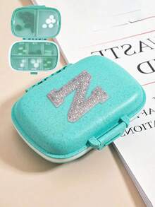 1pc 8-Compartment Daily Pill Box, Portable Weekly Travel Pill Case, Compact Pocket Pill Organizer, Wallet Vitamin Fish Oil Divider Container - Multicolor - View 30