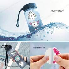 50 Peças Adesivos com Tema de Cuidados Dentários, Decalques Cartoon Impermeáveis de Vinil para Scrapbooking, Laptop, Skate, Garrafas de Água, Formas Assimétricas Reutilizáveis e Autoadesivas para Adolescentes e Adultos