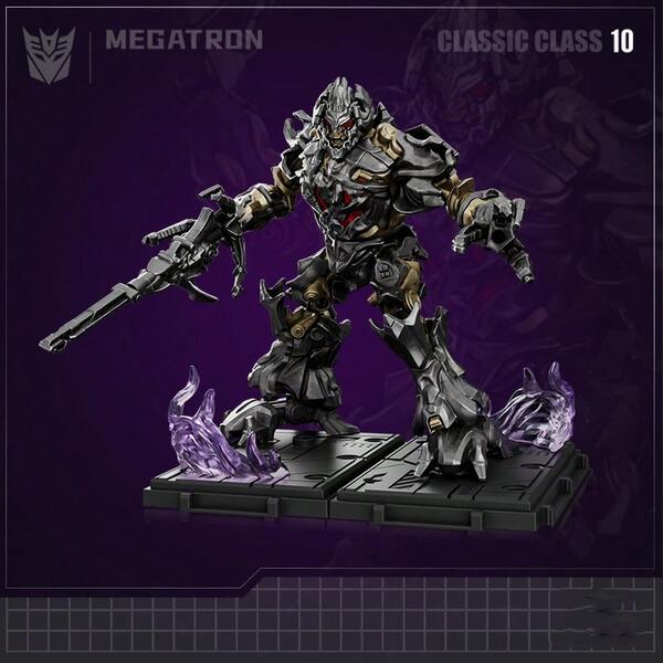 BLOKEES Blocuri de construcție Transformers Beyond The Movie 1 Megatron, Ornamente de birou, Cadouri de Crăciun