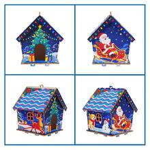5D Diamond Painting Puzzle Christmas House, DIY Diamond Art Kit Snowy Landscape Building, Holiday Party Home Decor, Suitable For Bedroom, Living Room, Store Desktop Decoration, Great For Beginner Crafters, Holiday, Birthday, Halloween, Christmas Gifts - Multicolor - View 12