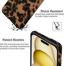 For IPhone 15/14/13 Case Cute Design Strong Magnetic Cute Slim [Compatible With MagSafe] Wireless Charging Phone Case 2 In 1 Shockproof Heavy Duty Protection Cover 6.1", Turtle Shell2025.1apple006 - 天然花 - 查看 12