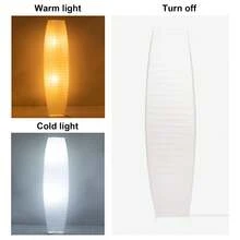 HonoDing Paper Floor Lamp, 59'' Minimalist Japanese Lamp,Lamparas Para Sala,  Office, Kids Room, Reading, Living Room Decor- Bedroom Furniture No Bulb(Oval 2 Pack) - US A Type Plug(110-127V) - View 6