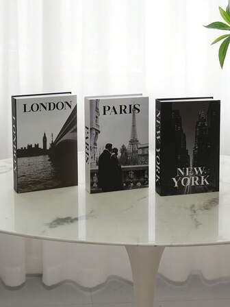 Foldable Fake Books, Luxury Decorative Simulation Books Set For Showroom, Coffee Table, Villa, Hotel, Home Decor, Photography