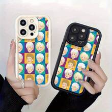 A Phone Case Featuring A Cartoon Face Design, Compatible With For Iphone Models 16, 15, 14, 13, 12, 11, XR, XS, X, Plus, Pro, And Max, This Stylish And Durable Case Is Perfect For , Offering High-Quality Protection That Is Scratch-Resistant And Lightweight, Making It An Ideal Gift And A Popular New Item,Suitable For IPhone17 Air - 黑色 - 查看 3
