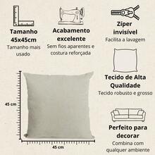 Linen-Filled Cushion With Zipper, Various Colors, 45x45cm With Soft Filling For Sofa, Living Room And Bedroom - Xanh rêu - Xem 2