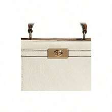 Coach 20 borse alla moda, borse a spalla, borse a tracolla, bianche con strisce marroni, di taglia media per donna, regalo esclusivo, adatte per pendolarismo e uso in ufficio, adatte come regalo per festività e anniversari, C8319-IMTVF