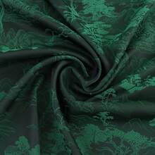 1 tấm vải Jacquard dập nổi màu xanh ô liu chất lượng cao, nhẹ và thoáng khí, vải thời trang họa tiết hình học, vật liệu may DIY thiết kế, vải dệt trang trí - Nhiều màu - Xem 10