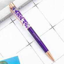 Bolígrafos de lujo con tacto suave personalizados, bolsas negras para bolígrafos, bolígrafos con flores secas rellenas de aceite, bolígrafos con flores - Herramientas de escritura personalizadas, regalos perfectos, regalos de aniversario, regalos de cumpleaños, regalos de temporada de graduación, útiles escolares, escuelas, maestros, oficinas, niños y niñas, para regalos