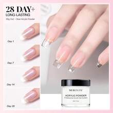 Morovan Acrylic Nail Powder Set - 4PCS 30g Professional Colored Acrylic Nail Powder For Acrylic Nails Extension Carving Manicure Salon DIY - Màu be - Xem 6