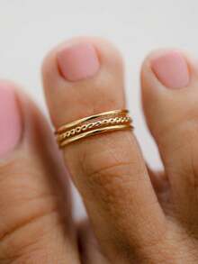 1个脚趾环，可调节脚趾环，脚部饰品，沙滩饰品，夏季饰品，身体饰品，生日礼物，送给她的礼物，中指戒指，波西米亚风饰品