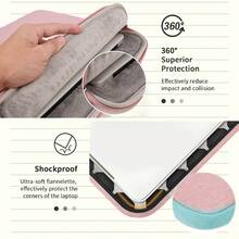 1pc Laptop Sleeve For 15.6-Inch Models Features Handle Scratch-Resistant & Shockproof Spacious Multi-Pocket Design - màu đen - Xem 3