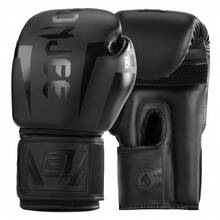 High Quality PU Leather Boxing Gloves, Suitable For Adults Aged 9-88, Matte Black, Professional Boxing Gloves, Available In 8oz, 10oz, 12oz, 14oz, 16oz, Suitable For Muay Thai Training, Punching Bag Training, MMA, Boxing, Kickboxing, Wrestling And Other Sports - Matte Black - View 3