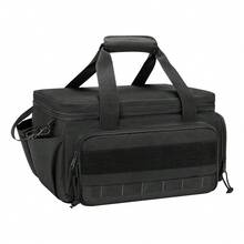 1 件装重型工具整理包 - 牛津布，多隔层设计，双拉链，14.4 英寸 * 8.5 英寸 * 8.1 英寸 - 非常适合机械任务、汽车维修、DIY 项目和送给杂工的礼物