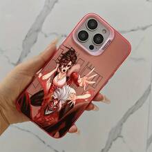 Funda de Teléfono Moderna y Elegante con el Popular Anime Dandadan, Adecuada para iPhone 11 a 17 Pro Max, con un Diseño Plateado Colorido Resistente a la Suciedad. - Plateado - Ver 2