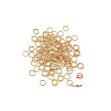 60pcs 4-10mm Stainless Steel Open Jump Rings, Gold Color, Suitable For DIY Jewelry Making, Necklaces, Bracelets, Small Business Supplies - Durable, Easy To Use, Versatile, Long-Lasting - Golden - View 7