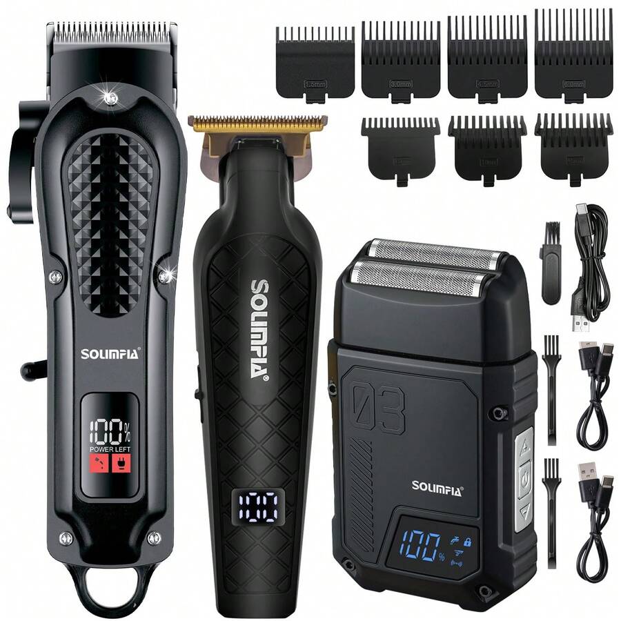 Hatteker Hair Clipper, Cordless Beard Trimmer For Men, Professional Hair Clipper - Black - View 1