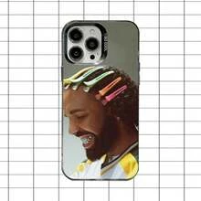 Funda de teléfono Nokia de Drake Rapper compatible con  16,15,14,13,12,11,8,7,Pro,Max,Plus,Mini,XS,SE, anti-caída, negra mate dura, compatible con funda de  17, funda de  17 Pro, funda de  17 Pro Max - z4 - Ver 4
