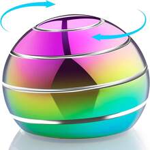 Kinetic Desk Toy Ball, 1.54'' Kinetic Desktop Spinning Toys, Optical Illusion Toys For Anxiety, ADHD, Metal Fidgets For Dad, Mom, Son,Perfect Holiday, Christmas Gift - 彩色 - 查看 3