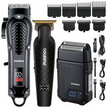 Hatteker Hair Clipper, Cordless Beard Trimmer For Men, Professional Hair Clipper - Black - View 8