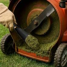 2pcs Lawn Mower Deck Scraper & Cleaning Brush Kit - Heavy Duty Metal Construction, Ergonomic Handle And Durable Bristles For Efficient Cleaning, Upgraded Design For Lawn Mower Maintenance - Suitable For Gardeners And Lawn Care Professionals, Lawn Mower Accessories, Lawn Mower Cleaning Tools, Sturdy Tool Design, Robust Structure, Outdoor Equipment, Compact Design, Long-Lasting Materials, DIY Enthusiasts, Repair Parts, Efficient Equipment, Adjustable Height, Sturdy Arms