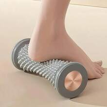1pc Foot Massager, Deep Foot Massage Roller - Relieves Foot Fatigue, Fitness Exercise Comfort Roller Home Foot Massage, Relieves Fatigue, For Feet, Legs And Hands, Yoga, Muscle Relaxation, Roller - 灰色 - 查看 1