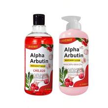 500ml Sérum Facial Clareador com Vitamina C e Alfa-Arbutina Corretor de Manchas Escuras + AHA Esfoliação de Ácido Hialurônico e Niacinamida Cuidados com a Pele para Pele Radiante e de Vidro Inspirada em Essência Leve, Vegana, Não-Comedogênica e Indicada para Todos os Tipos de Pele - 500ml - Visão 19
