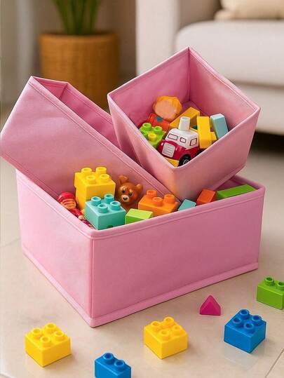 Multi-Functional Non-Woven Fabric Storage Box Set For Home Organization, Foldable Toy Storage Boxes, Drawer Divider Storage Solutions, Desktop Item Organizer Basket, And Clothing Underwear Bra Sock Storage Box, Ideal For Living Room, Bedroom, Nursery, Office, Spring Cleaning, And Mother's Day Gift Ideas