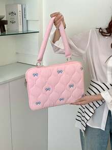 Schöne Laptop-Tasche mit Schleifenstickerei, 13/14 Zoll, 15/15,6 Zoll, Schulter-Laptop-Innentasche, Laptop-Hülle, Laptop-Cover für Frauen und Männer, Reiseaccessoires - Verschiedenfarbig - Übersicht 9