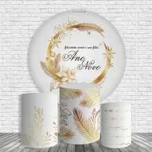Decorative Panel And Cylinder Covers For Happy New Year Theme Parties With Elastic - Kit completo de Año Nuevo 246 - Ver 7