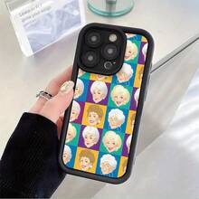 A Phone Case Featuring A Cartoon Face Design, Compatible With For Iphone Models 16, 15, 14, 13, 12, 11, XR, XS, X, Plus, Pro, And Max, This Stylish And Durable Case Is Perfect For , Offering High-Quality Protection That Is Scratch-Resistant And Lightweight, Making It An Ideal Gift And A Popular New Item,Suitable For IPhone17 Air - 黑色 - 查看 4