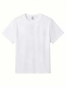 Camiseta de Mujer con Estampado de Gato de Anime - Top de Manga Corta con Cuello Redondo Transpirable y Diseño Divertido de Gato Apilado, Esencial para Fiestas de Verano, Lavable a Máquina, Entrega Local - Blanco - Ver 4