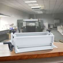 GDAE10 Manual Cold Laminator, 350mm Laminating Width, Cold Laminator Roller, Retractable, Manual Cold Laminator, Foldable Laminator, Laminating Machine, Not Preheated, For Photos And Posters, Laminating Film - 白色 - 查看 3