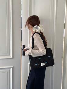 Schöne Laptop-Tasche mit Schleifenstickerei, 13/14 Zoll, 15/15,6 Zoll, Schulter-Laptop-Innentasche, Laptop-Hülle, Laptop-Cover für Frauen und Männer, Reiseaccessoires - Verschiedenfarbig - Übersicht 6