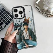 Funda de teléfono dorada Epc J-JungkookS, funda de teléfono IMD compatible con  16 15 14 13 12 11 Pro Max Plus, color plata, funda compatible con  17, funda de  17 Pro, funda de  17 Pro Max - z2 - Ver 8