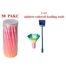 200/100/50/30 tờ giấy cuốn thuốc lá cỡ lớn (có đầu lọc), điếu cuốn thuốc lá hình nón 109mm (có nhân), cháy chậm, phụ kiện thuốc lá, quà tặng ngày lễ (cho bạn bè và gia đình) - Màu sắc cầu vồng - Xem 20